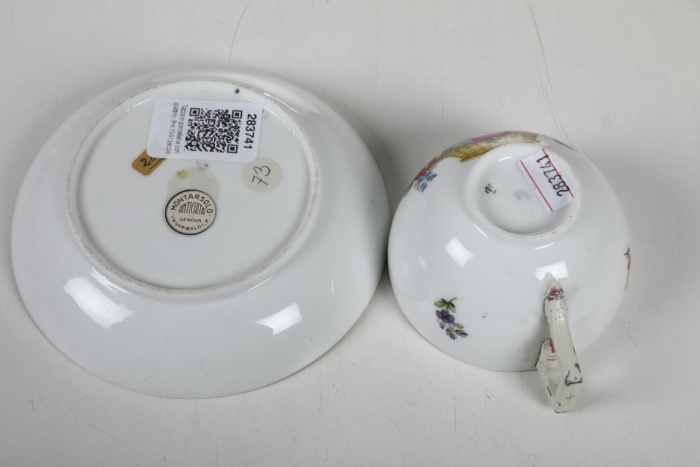 Tazza con Piattinorussia, Verbilki (mosca), Manifattura Gartner, Inizio del XIX Secolo