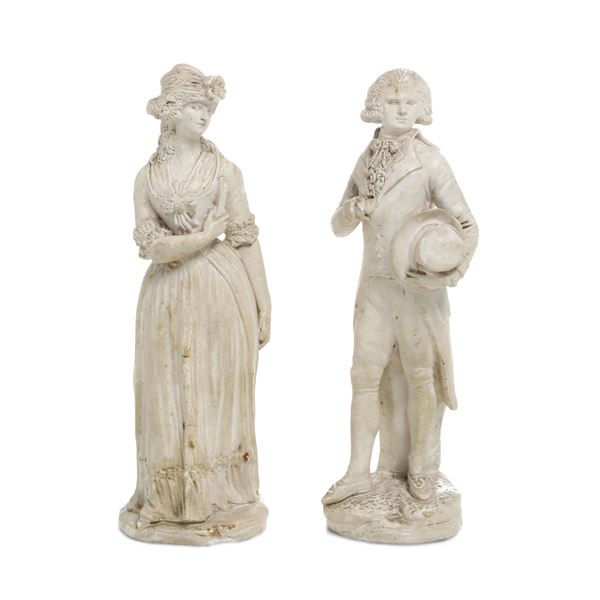 Coppia di figurine  Napoli, primi del XIX secolo