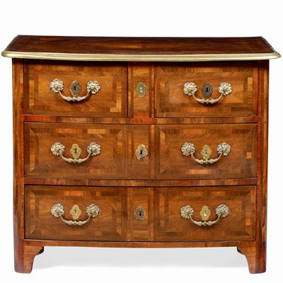 Coppia di Comò in Legno Lastronato. Francia XVIII Secolo