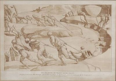 Antica Incisione da un Dipinto di Giulio Romano