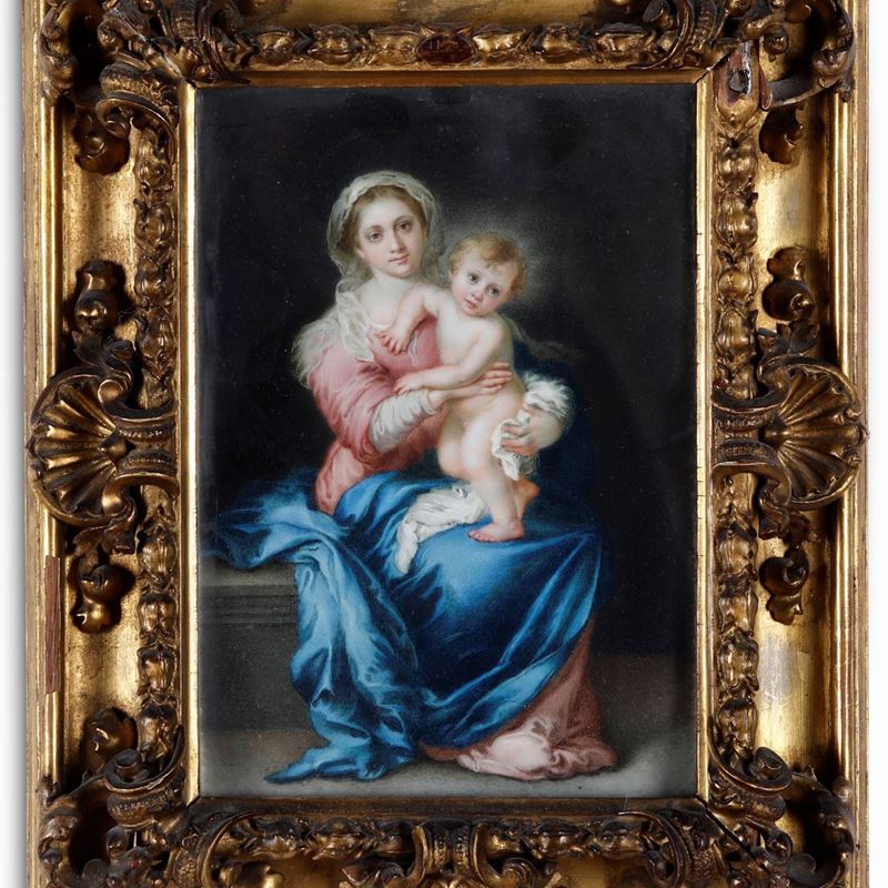 Bartolom&#233; Esteban Murillo : Madonna con Bambino  - olio su resina - Auction Italian Mansions - Cambi Casa d'Aste