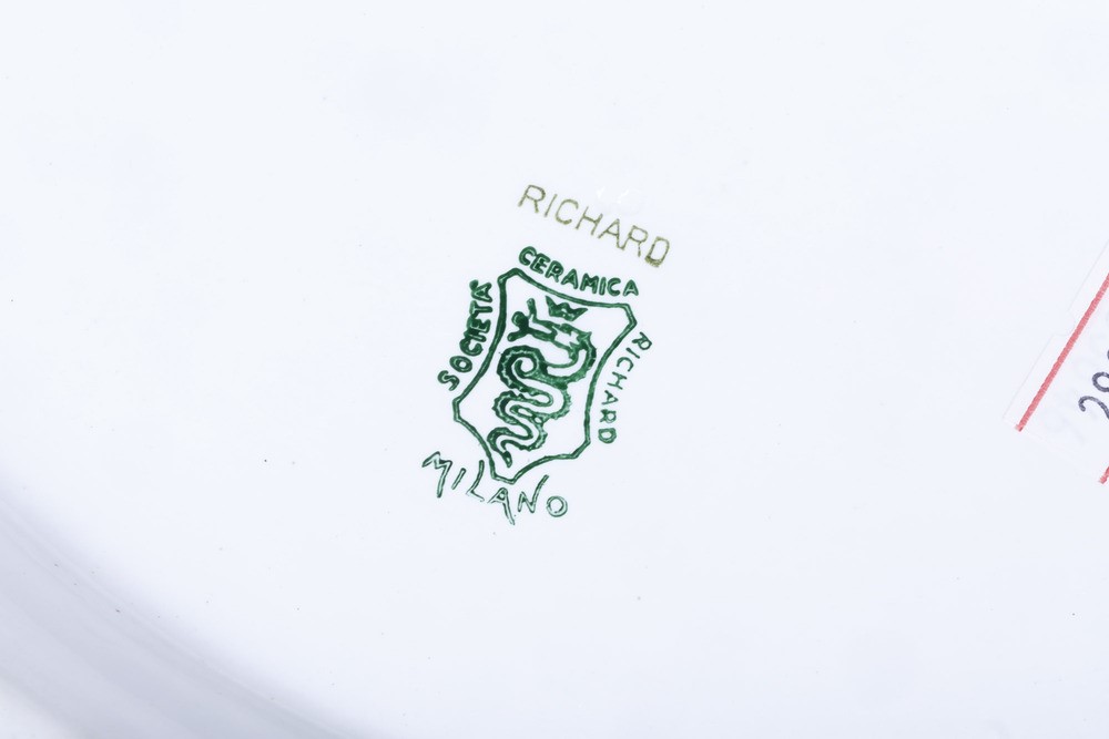 Servizio da Tavola Milano, Società Ceramica Richard, XX Secolo