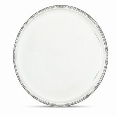 Vassoio Circolare. Argenteria Palermitana del XX Secolo