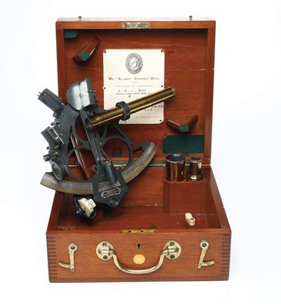 Sestante in Custodia The Mezzanith Instruments Works, Inghilterra 1933