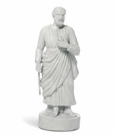 Figura di San Tommasotorino, Manifattura di Vinovo, Periodo Lomello, 1815-1825