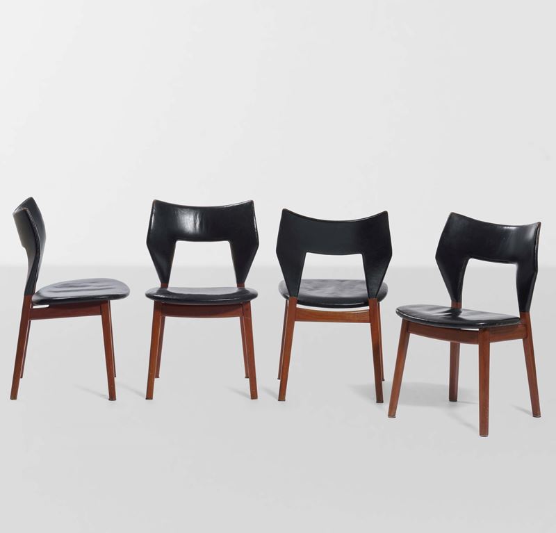 Tove &amp; Edvard Kindt-Larsen : Quattro sedie  - Asta Design - Cambi Casa d'Aste