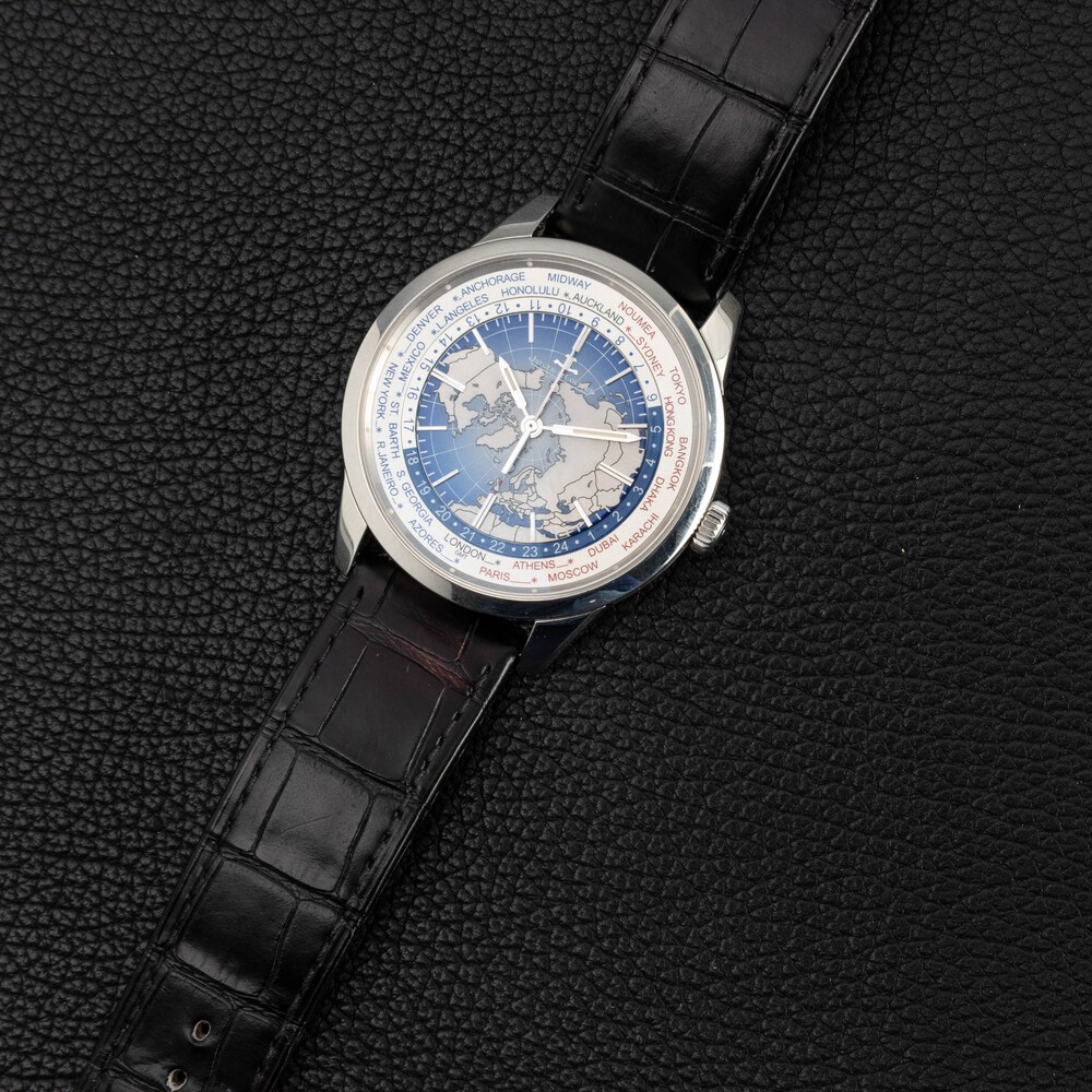 Jaeger-lecoultre - Complicato Orologio da Polso Geophysique Worldtime in Acciaio Automatico, 24 F...
