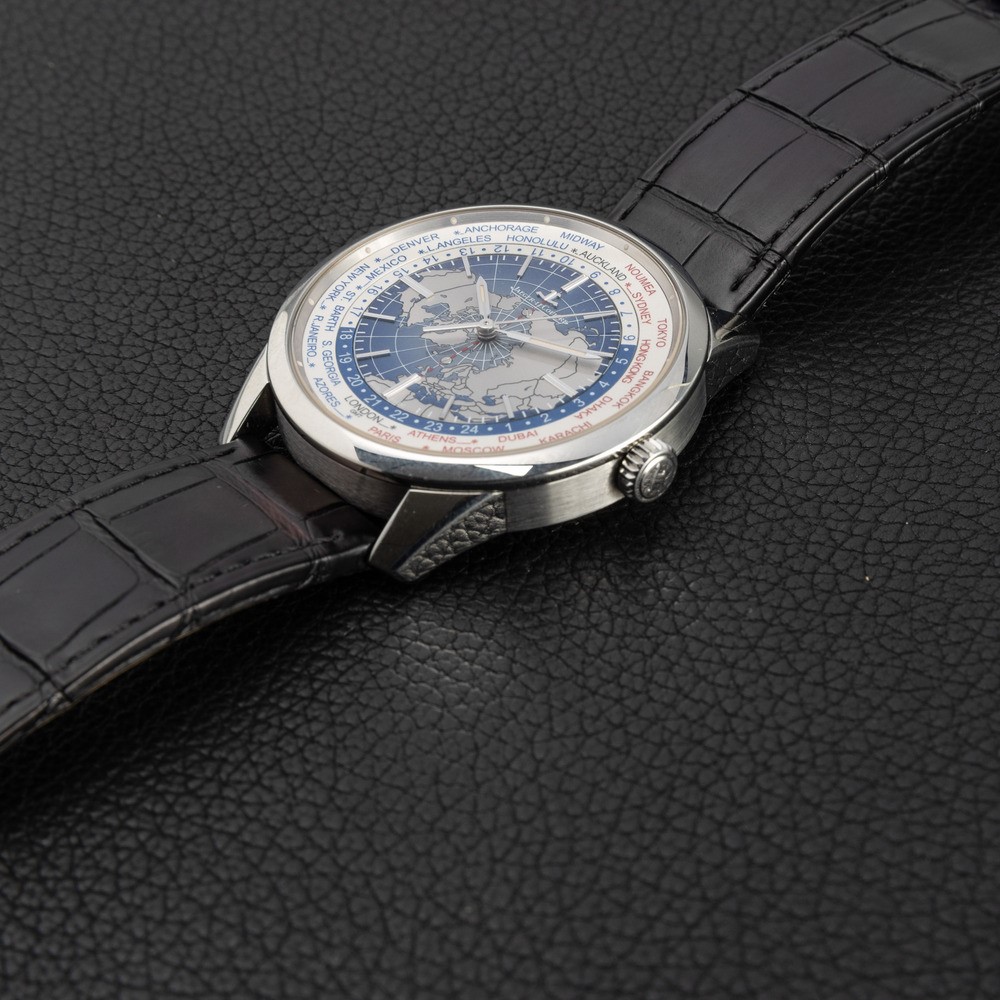 Jaeger-lecoultre - Complicato Orologio da Polso Geophysique Worldtime in Acciaio Automatico, 24 F...