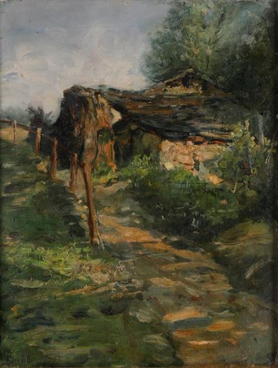 Flavio Bertelli (san Lazzaro, 1865 – Rimini, 1941) Casolare Diroccato nelle Colline Bolognesi