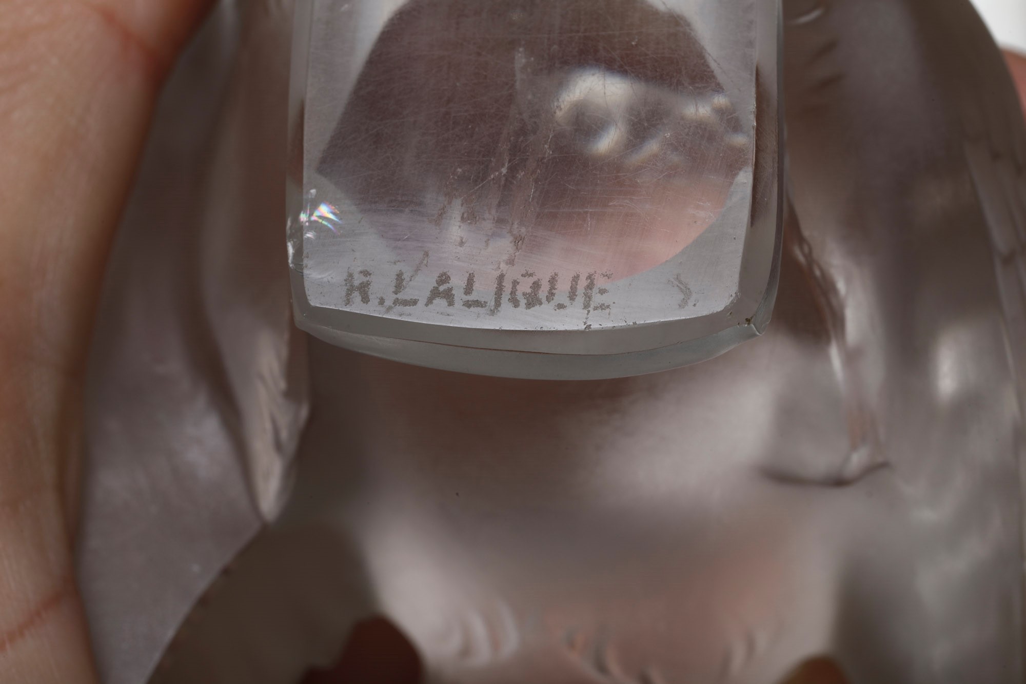 Due Uccellini.francia, Manifattura Lalique, XX Secolo.