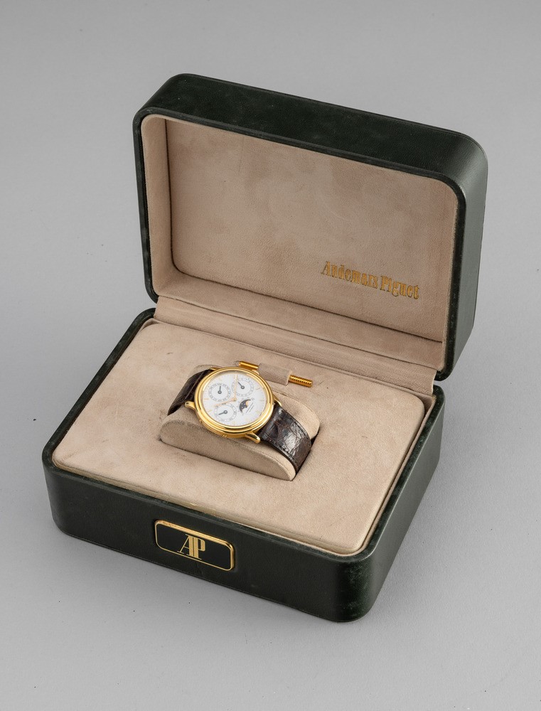 Audemars Piguet - Fine ed Elegante Quantieme Perpetuel Ref Ba5548 Automatico con Quadrante Bianco...