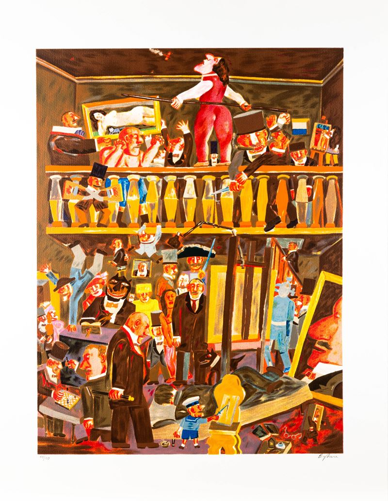 Franz Borghese : Personaggi  - serigrafia - Auction Profenna Collection - Cambi Casa d'Aste