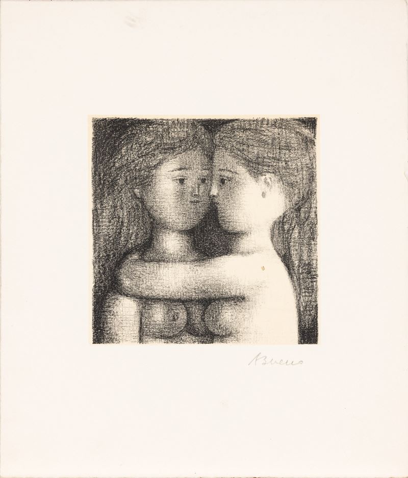 Antonio Bueno : Senza titolo  - litografia - Auction Profenna Collection - Cambi Casa d'Aste