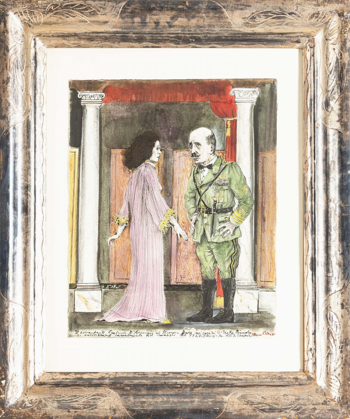 Bruno Caruso - Senza Titolo (gabriele D'annunzio ed Eleonora Duse)