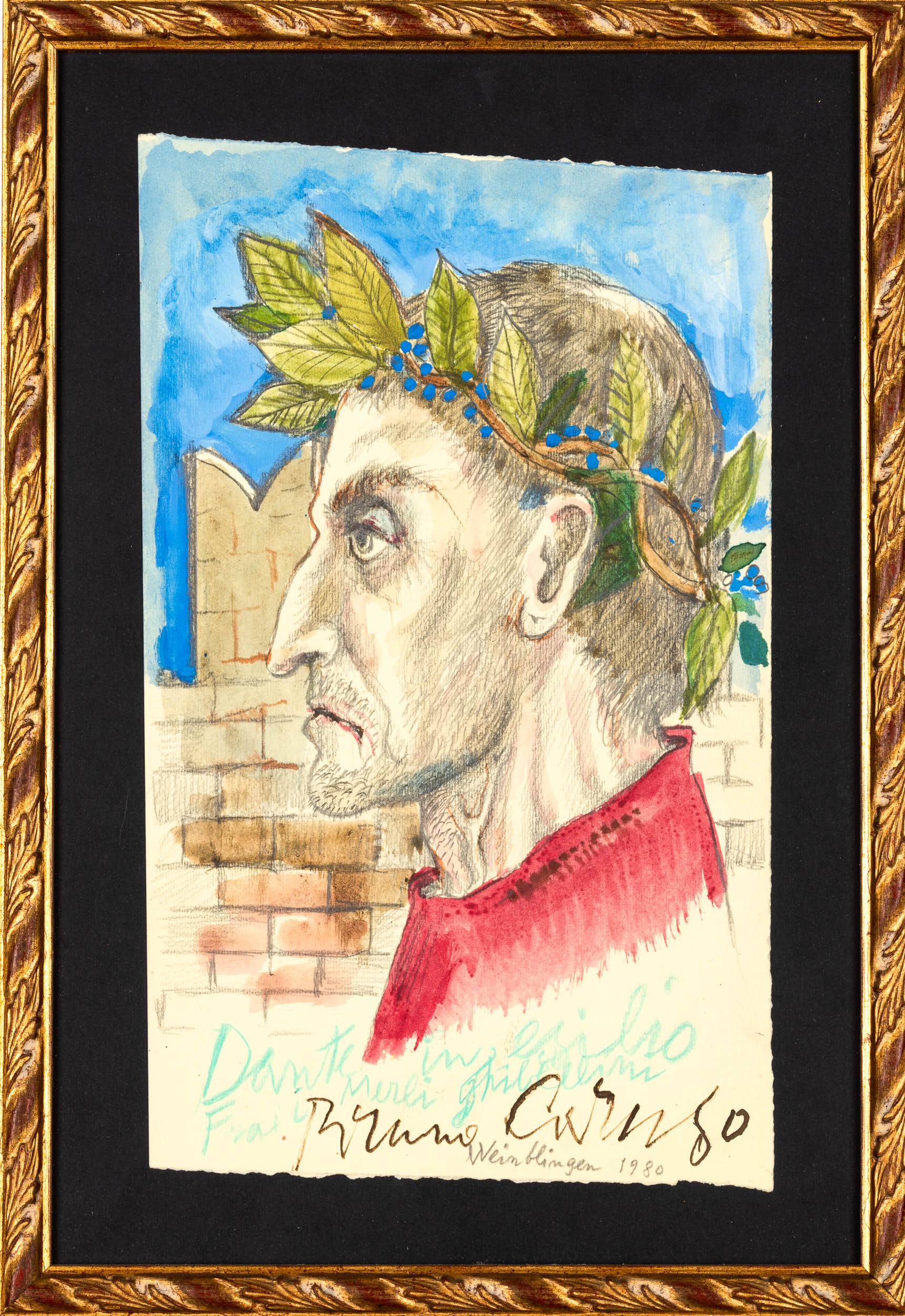 Bruno Caruso - Ritratto di Dante Alighieri