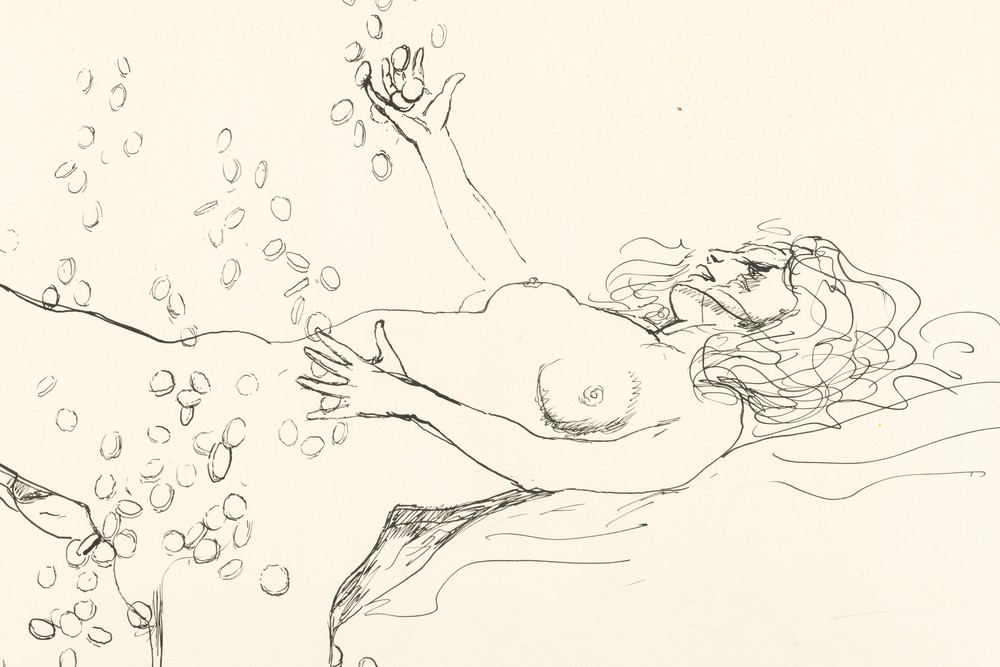 Renato Guttuso - Studio per “danae”