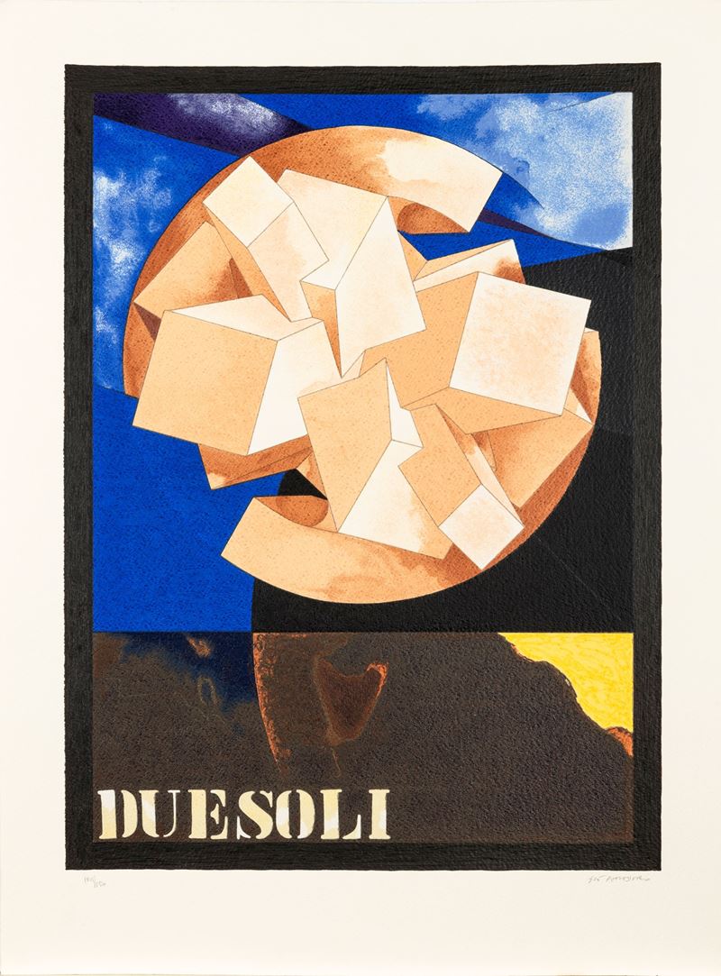 Gi&#242; Pomodoro : Due Soli  - serigrafia - Auction Profenna Collection - Cambi Casa d'Aste