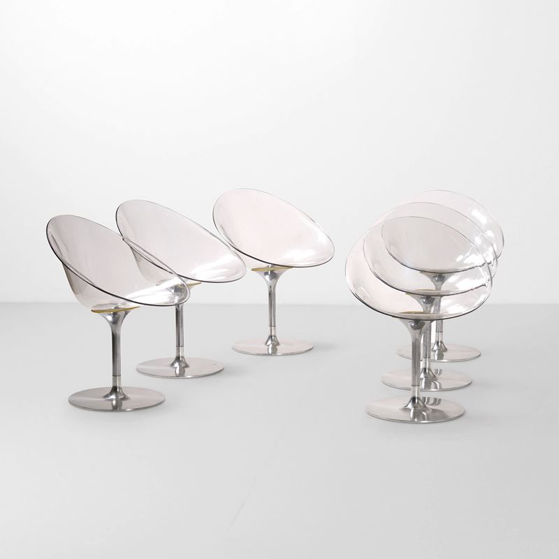 Phillippe Starck : Sei sedie mod. Eros  - Asta Design Lab - Cambi Casa d'Aste