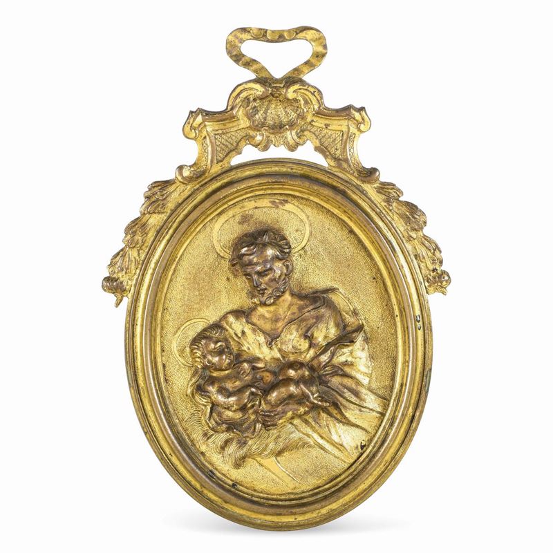 San Giuseppe. Arte Barocca italiana (Roma o Napoli). XVII secolo  - Auction Sculpture and Works of Art - Cambi Casa d'Aste