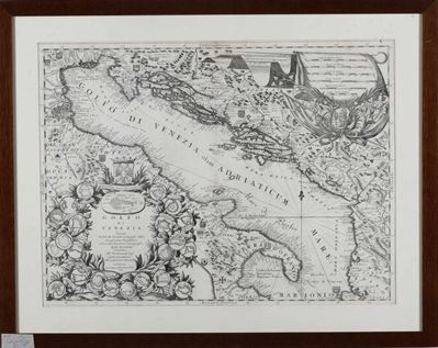 Coronelli Vincenzo Maria. Golfo di Venezia Descritto dal Coronelli...in Venezia 1688.