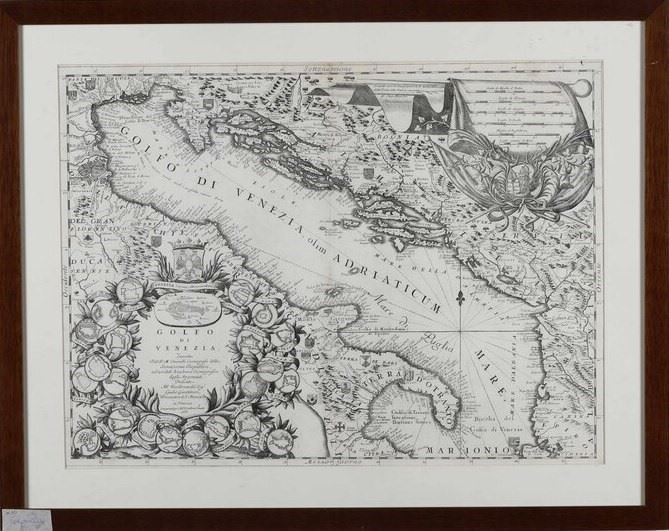 Coronelli Vincenzo Maria. Golfo di Venezia descritto dal Coronelli...In Venezia 1688.  - Auction Antique and rare books, Prints, Views and Maps - Cambi Casa d'Aste