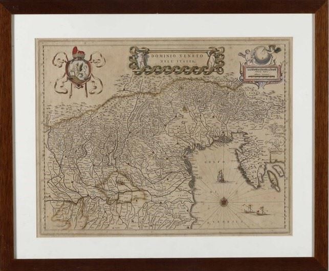 Magini Antonio. Dominio veneto nell'Italia...Bologna, 1620.  - Asta Stampe, Vedute e Carte Geografiche - Cambi Casa d'Aste