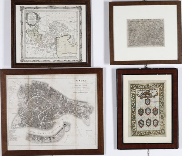 Tommaso Fontana Pianta rinnovata e corretta fino l'anno 1838  (A corredo dell'opera il fiore di Venezia)..., Venezia, 1838