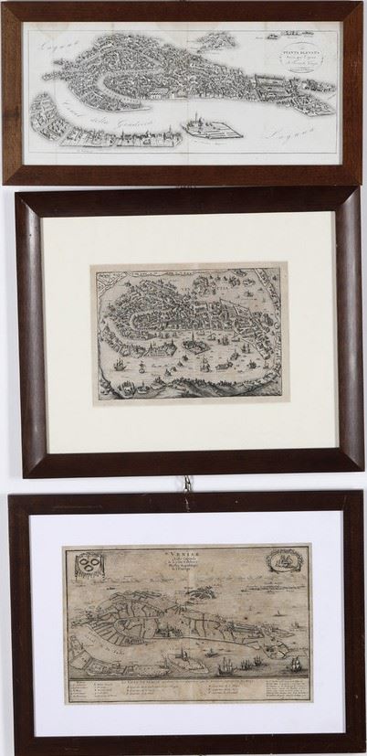 Tommaso Fontana Pianta elevata di Venezia... Venezia Fontana 1838