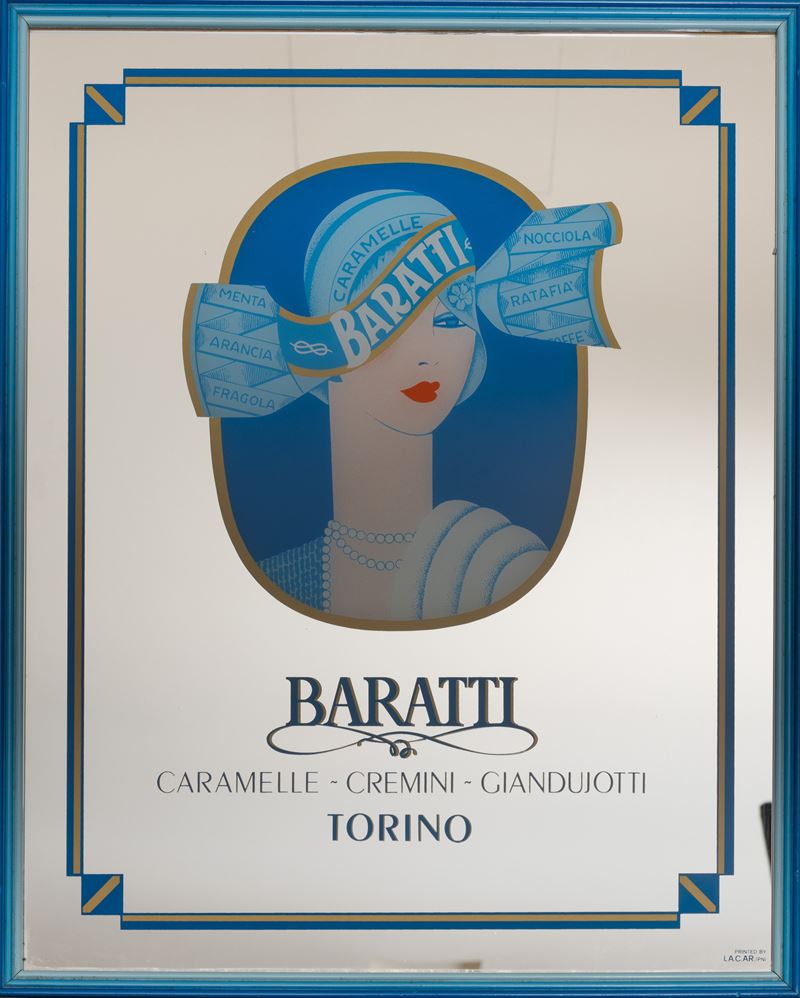 Armando Testa : Specchio BARATTI - Torino.  - Auction POP Culture and Vintage Posters - Cambi Casa d'Aste