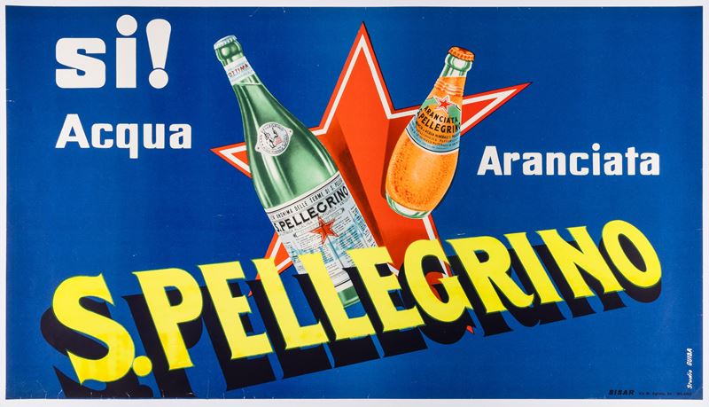 Guida Pubblicit&#224; : San Pellegrino Aranciata.  - Auction POP Culture and Vintage Posters - Cambi Casa d'Aste