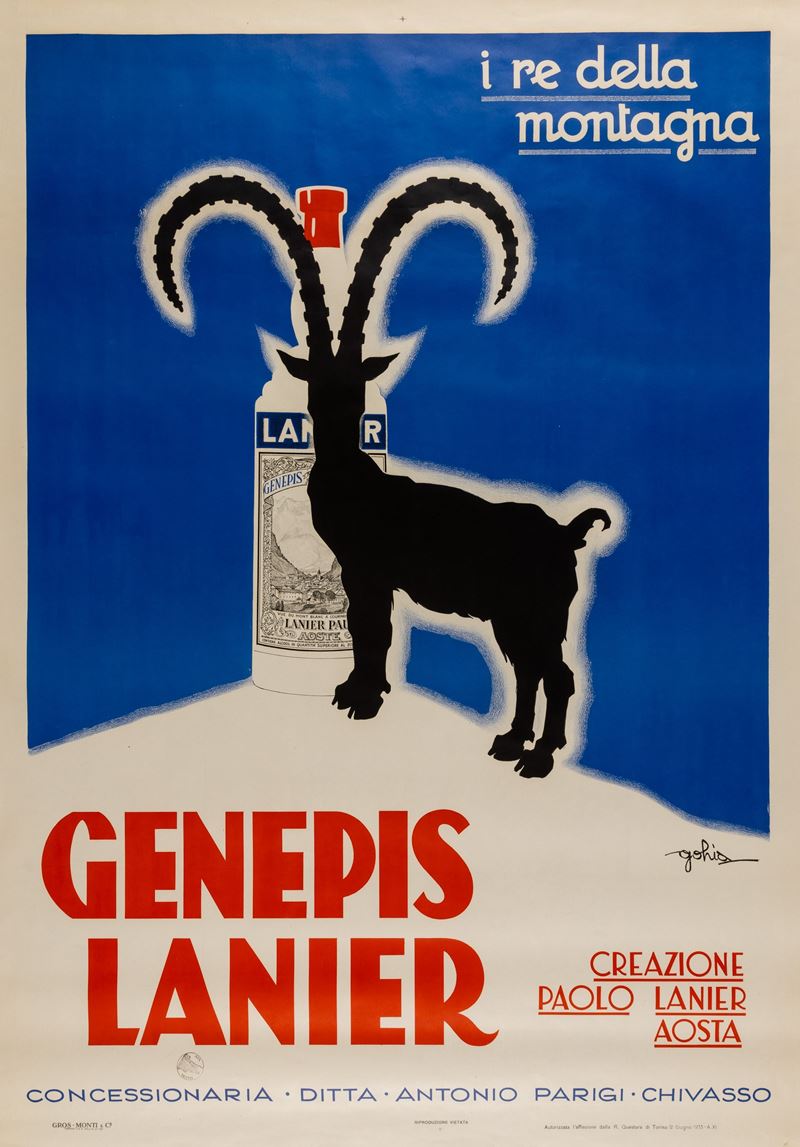 Golia : Genepis Lanier.  - Auction POP Culture and Vintage Posters - Cambi Casa d'Aste