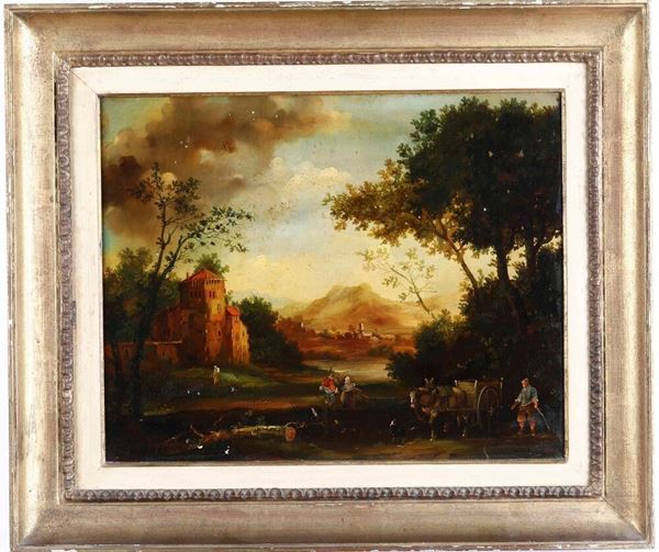 Ignoto pittore nordico Paesaggio