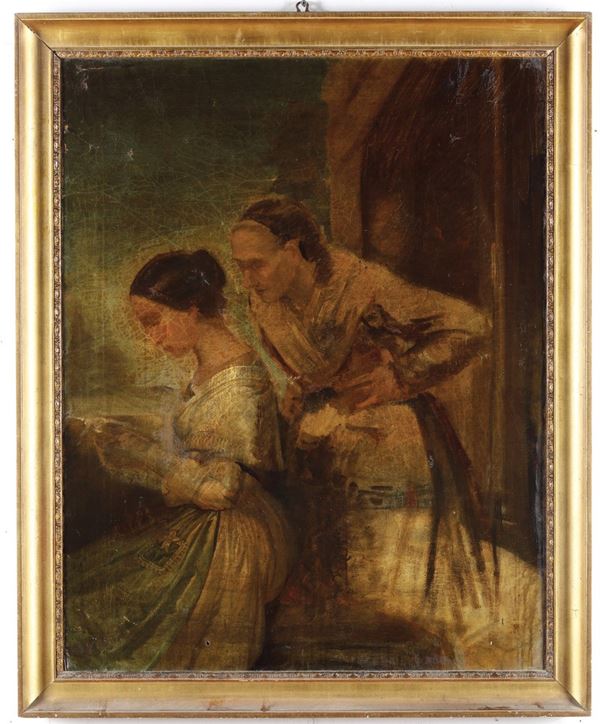 Anonimo del XIX-XX secolo Figure femminili