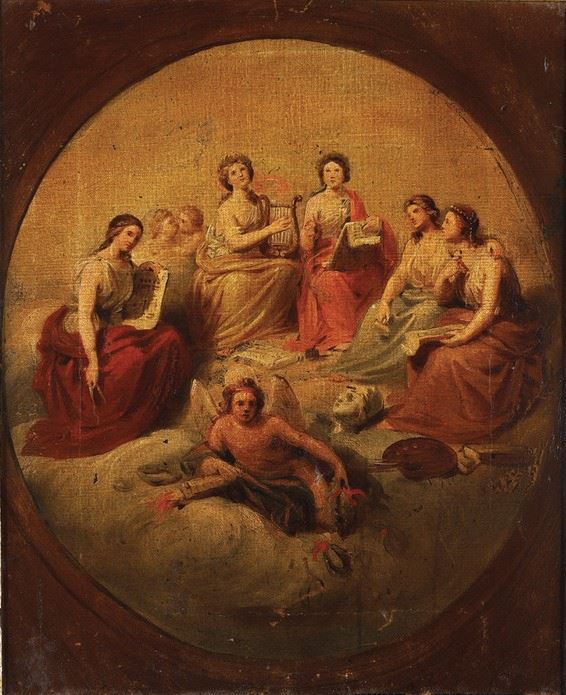 Anonimo del XIX secolo Allegoria delle arti