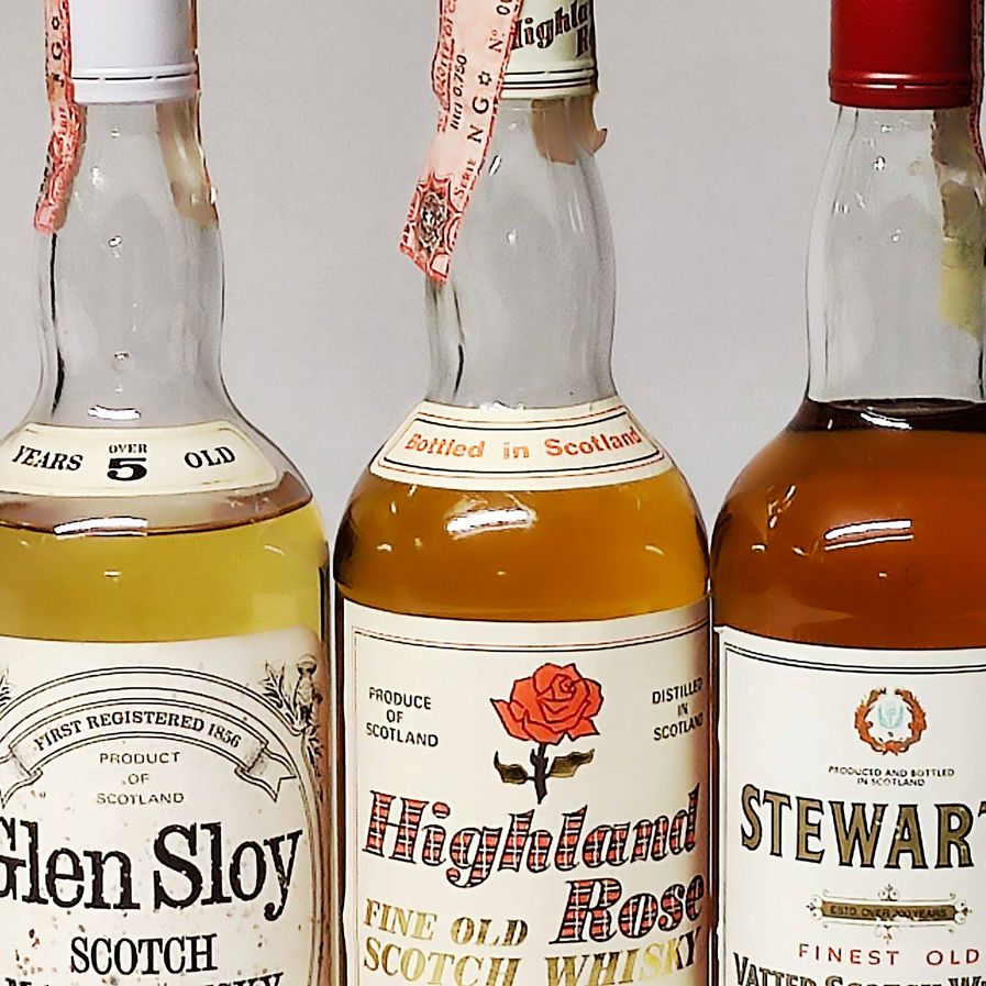 Glen Sloy 5 Years Old, Highland Rose, Stewart's, Scoth Whisky