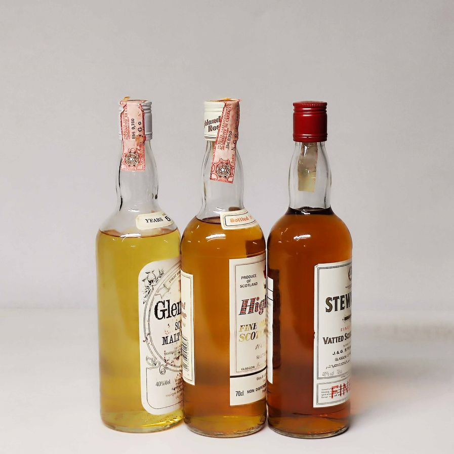 Glen Sloy 5 Years Old, Highland Rose, Stewart's, Scoth Whisky