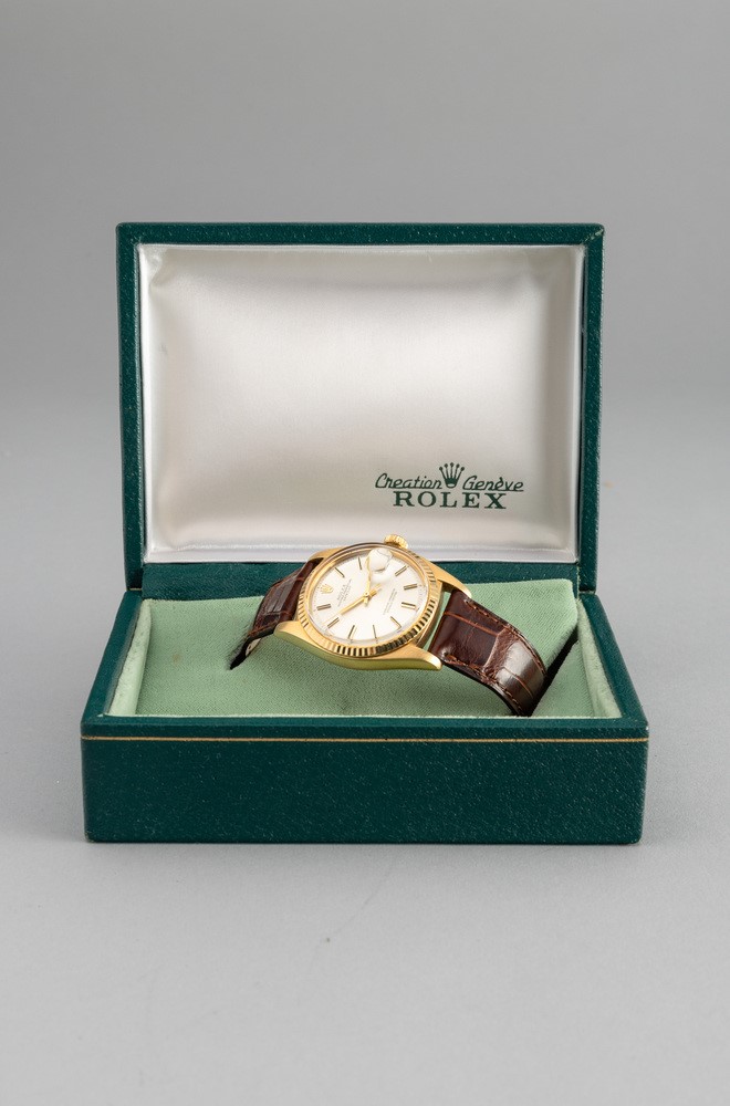Raffinato ed Attraente Datejust Ref 1601 in Oro Giallo 18k in Perfetto Stato di Conservazione con...