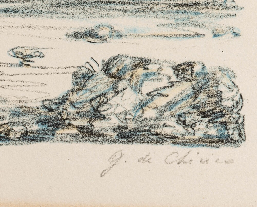 Giorgio De Chirico - Cavalli e Rovine