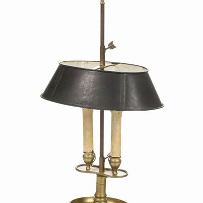 Lampada Bouillotte in Bronzo Dorato, XIX Secolo