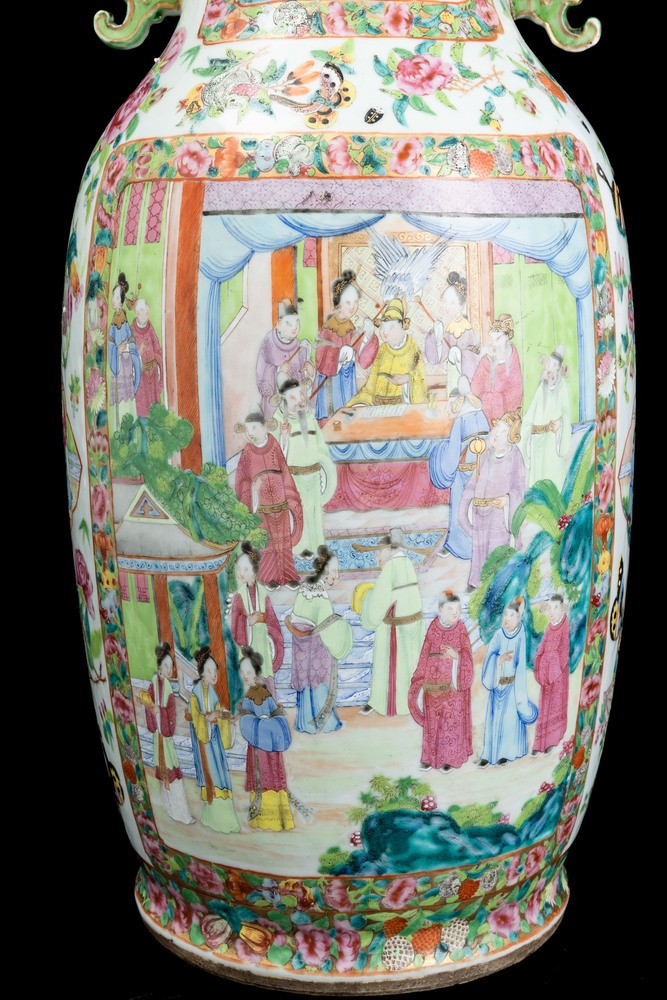 Vaso in porcellana, Famiglia Rosa, Cina, Dinastia Qing, XIX secolo