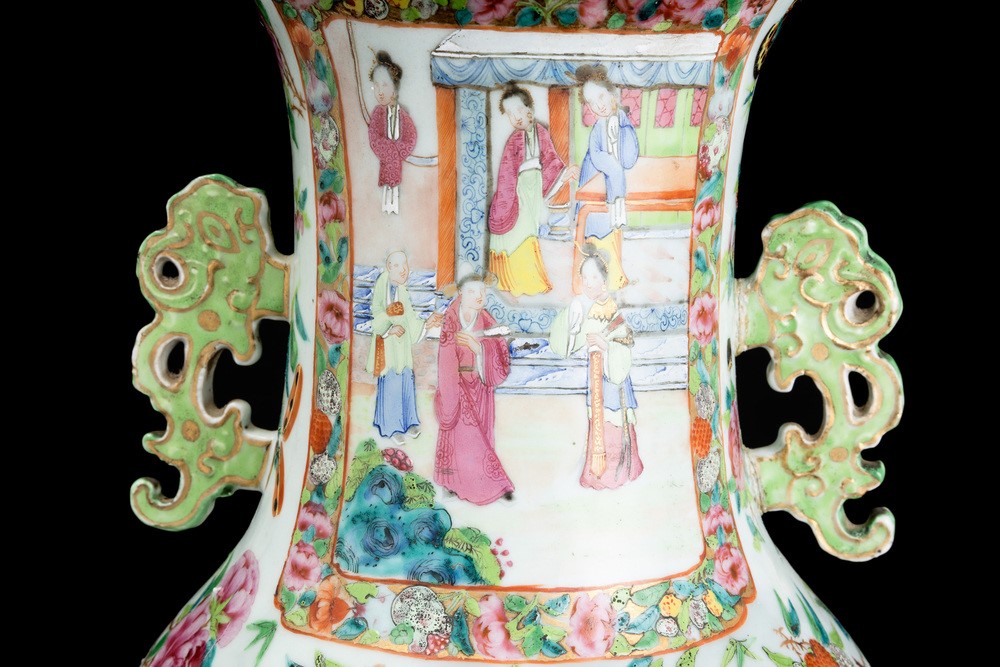 Vaso in porcellana, Famiglia Rosa, Cina, Dinastia Qing, XIX secolo