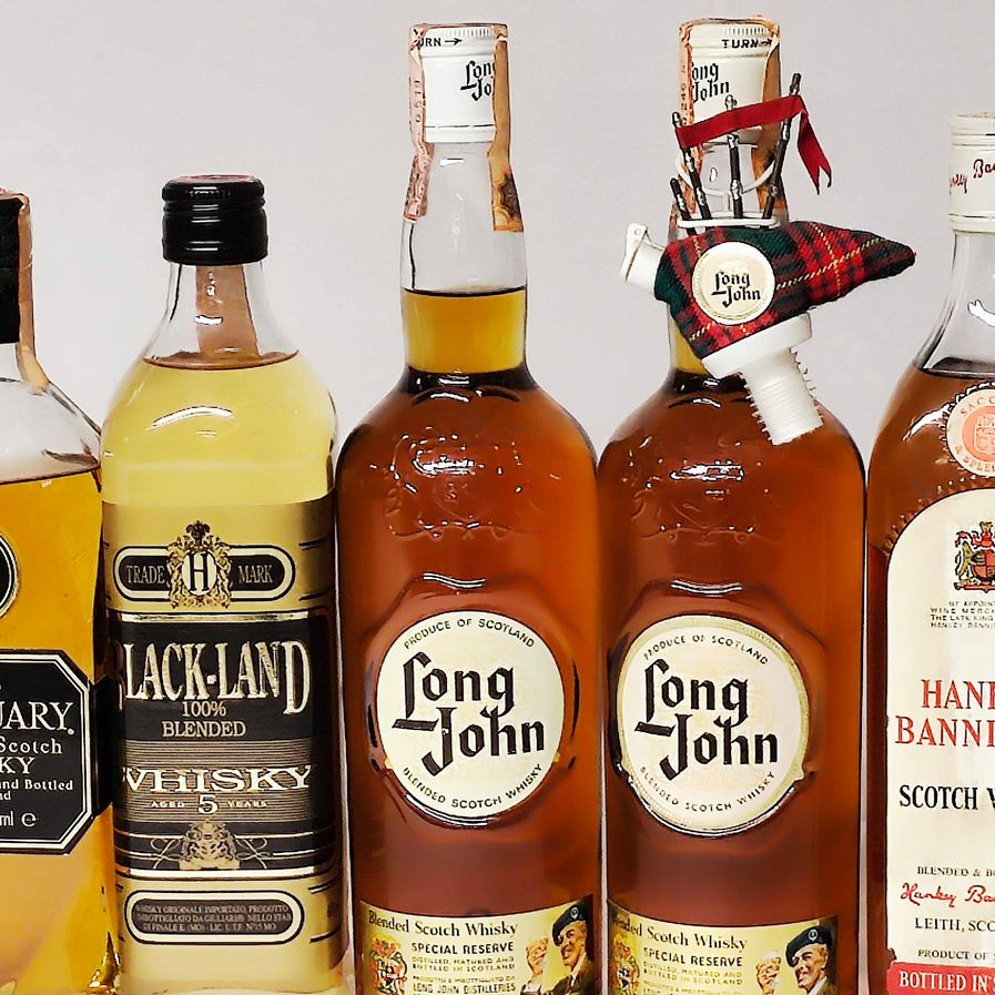 Antiquary, Lack-land, Long John, Hankey, Chivas Imperial, Vat 63, Scoth Whisky