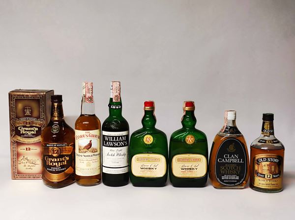 Grant's, Famous Grouse, William Lawson's, Gold Star, Clan Campbell, Old Story, Scoth Whisky