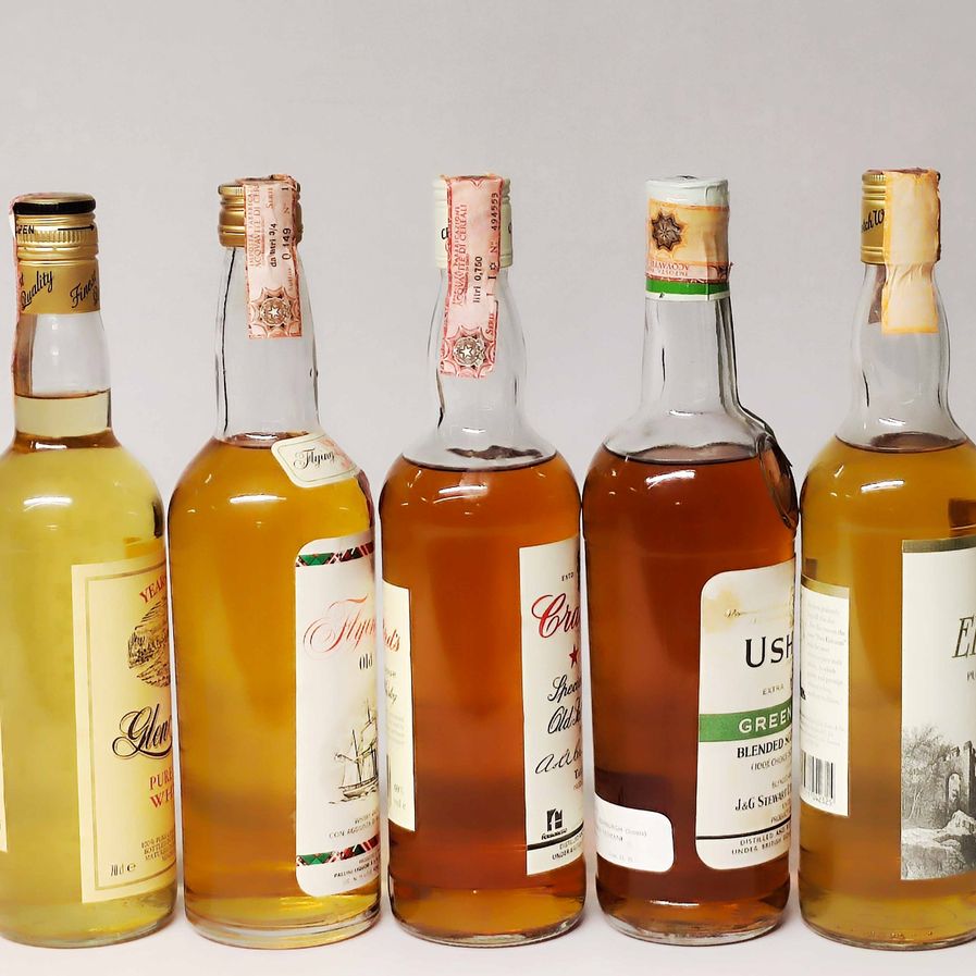 Glen Glover, Flying Scot, Crawford's, Usher's, Dun Eideann, Scoth Whisky