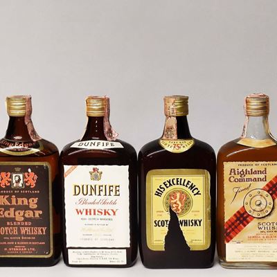 King Edgar, Dunfife, His Excellency, Highland Command, Scoth Whisky