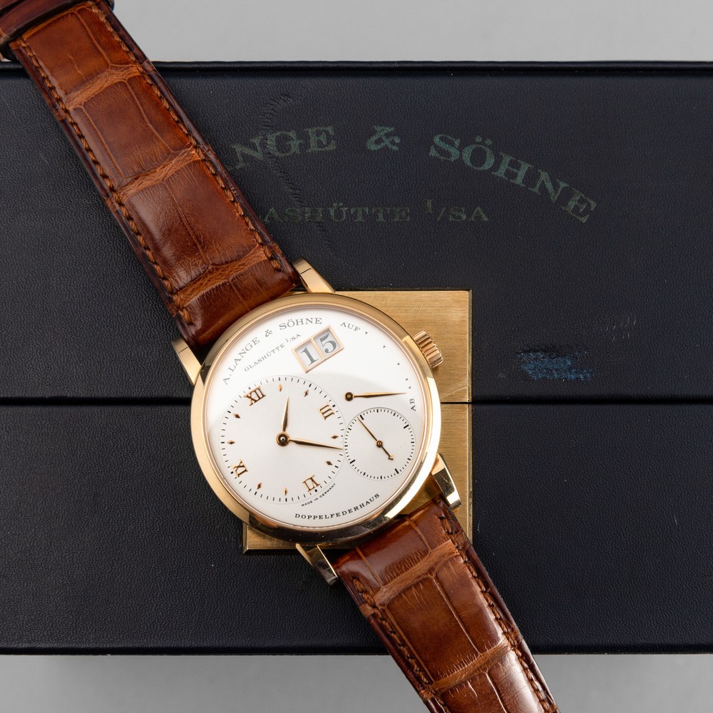 A. Lange & Söhne - Classico ed Elegante Little Lange 1 in Oro Rosa 18k, Carica Manuale con Datari...