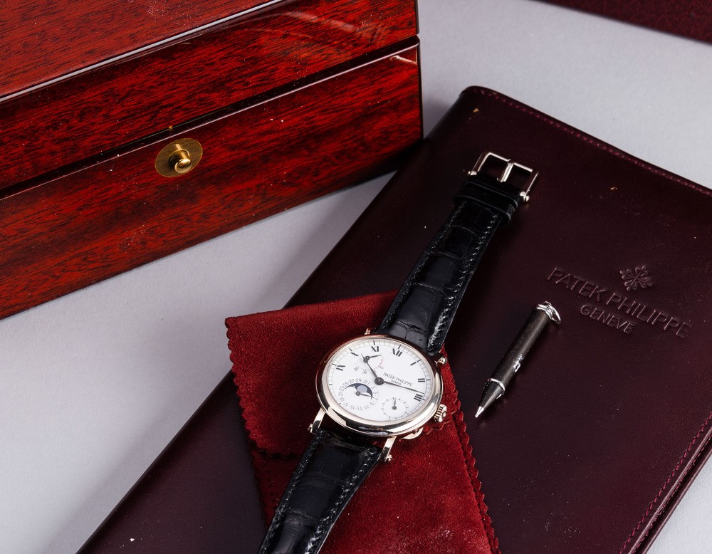 Patek Philippe - Complicato e Classico Calatrava Ref 5054 G in Oro Bianco 18k in Perfetto Stato d...