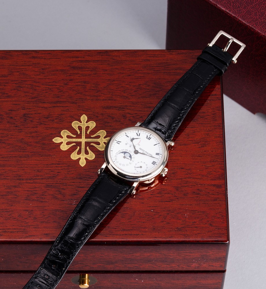 Patek Philippe - Complicato e Classico Calatrava Ref 5054 G in Oro Bianco 18k in Perfetto Stato d...