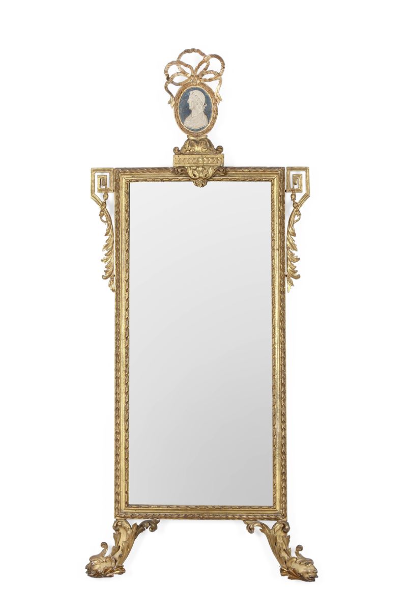Specchiera in legno intagliato e dorato. XVIII-XIX secolo  - Auction Italian Mansions - Cambi Casa d'Aste