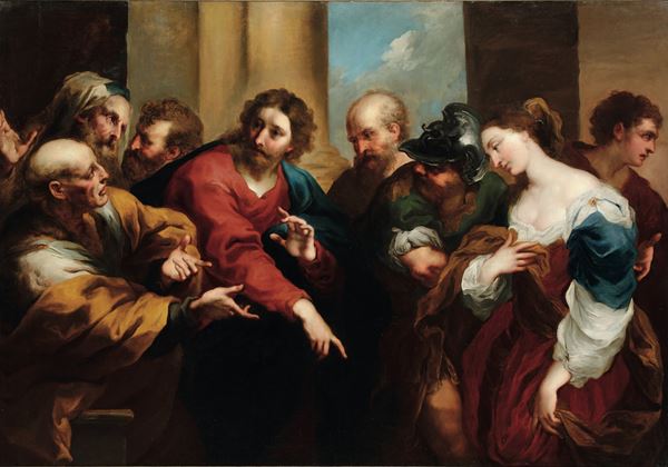 Valerio Castello - Cristo e l’adultera